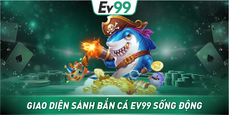 Giao diện sảnh Bắn Cá EV99 sống động